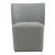 Fabric Sloping Curves Back Accent Dining Chair w/Casters