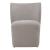 Fabric Sloping Curves Back Accent Dining Chair w/Casters