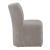 Fabric Sloping Curves Back Accent Dining Chair w/Casters
