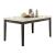 Nolan Marble/Wood Rectangular Dining Table