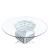 Noralie 72955 Glass/Mirror Round Dining Table