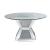 Noralie 72960 Glass/Mirror Round Dining Table