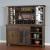 SM Homestead Wood Buffet & Hutch w/4 Doors, 2 Drawers, 20 Wine Bottle Storage & LED Light