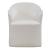 Fabric Accent Dining Arm Chair with Casters – Upholstered