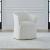 Fabric Accent Dining Arm Chair with Casters – Upholstered