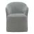 Fabric Accent Dining Arm Chair w/Casters