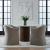 Fabric Accent Dining Arm Chair w/Casters