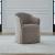 Fabric Accent Dining Arm Chair w/Casters