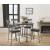 Landis Wood/Metal Round Counter Set
