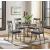 Landis Wood/Metal Round Dining Table