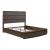 Cascade Falls Wood Queen Size Panel Bed w/LED Lighting