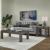 Cascade Falls 3-Piece Wood Cocktail Table Set | Satin Espresso