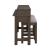 Cascade Falls Console Bar Table with 3 Stools & Power | Satin Espresso