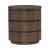 Cascade Falls Round Wood 3-Drawer End Table