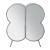 Clover Mirrored/Metal Counter Set