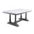 Yabeina Marble/Wood Rectangular Dining Table