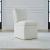 Fabric Accent Dining Side Chair w/Casters