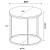 Lainey Faux Marble Round Top End Table