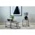 Lainey Faux Marble Round Top End Table