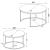 Lainey Faux Marble 2-piece Round Nesting Coffee Table