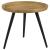 Zoe Wood Round End Table with Trio Legs