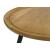 Zoe Wood Round Coffee Table with Trio Iron Legs