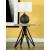 Hadi Cement Round End Table with Hairpin Legs