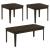 Amaro Wood Veneer 3-piece Occasional Table Set
