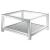 Valentina Mirrored Rectangular Coffee Table with Glass Top