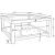 Valentina Mirrored Rectangular Coffee Table with Glass Top