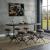 Zangief Wood/Metal Oval Counter Table
