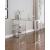 7400 Modern Stainless Steel & Glass Bar