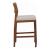 Lyon Abaca Fabric Counter Stool