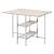 Raine Wood/Metal Rectangular Counter Set