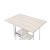Raine Wood/Metal Rectangular Counter Set