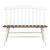 Al Fresco Wood Slat Back Bench