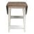 Al Fresco Round Wood Drop Leaf Dining Table