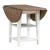 Al Fresco Round Wood Drop Leaf Dining Table