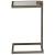 Garrison Chair Metal/Mirror Side Table