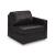 ModMax II Leather 3-Piece Modular Loveseat with Audio Console