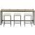 Mitchell Wood/Metal Console Table w/3 Stools