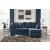 Darcy Polyester L-Shaped Sectional Sofa w/Reversible Chaise