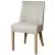 New Paris Fabric Dining Chair, Natural Wood Legs