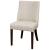 New Paris Fabric Dining Chair, Dark Brown Legs