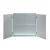 75301 Frosted Glass Cabinet with Doors, Shelves & LED Lights
