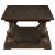 Walden Wood Veneer Rectangular Coffee Table with Turned Legs and Floor Shelf