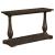 Walden Wood Veneer Rectangular Sofa Table with Turned Legs and Floor Shelf