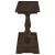 Walden Wood Veneer Rectangular Sofa Table with Turned Legs and Floor Shelf