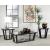 Aminta Wood Veneer 3-piece Occasional Table Set with Open Shelves