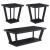 Aminta Wood Veneer 3-piece Occasional Table Set with Open Shelves